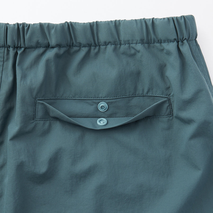 M's Water repellent pocketable windbreaker pants BlackXS