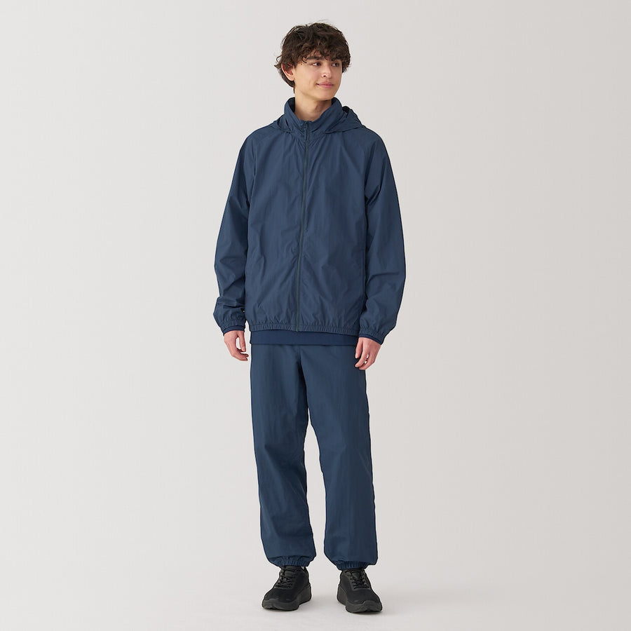 M's Water repellent pocketable windbreaker pants BlackXS