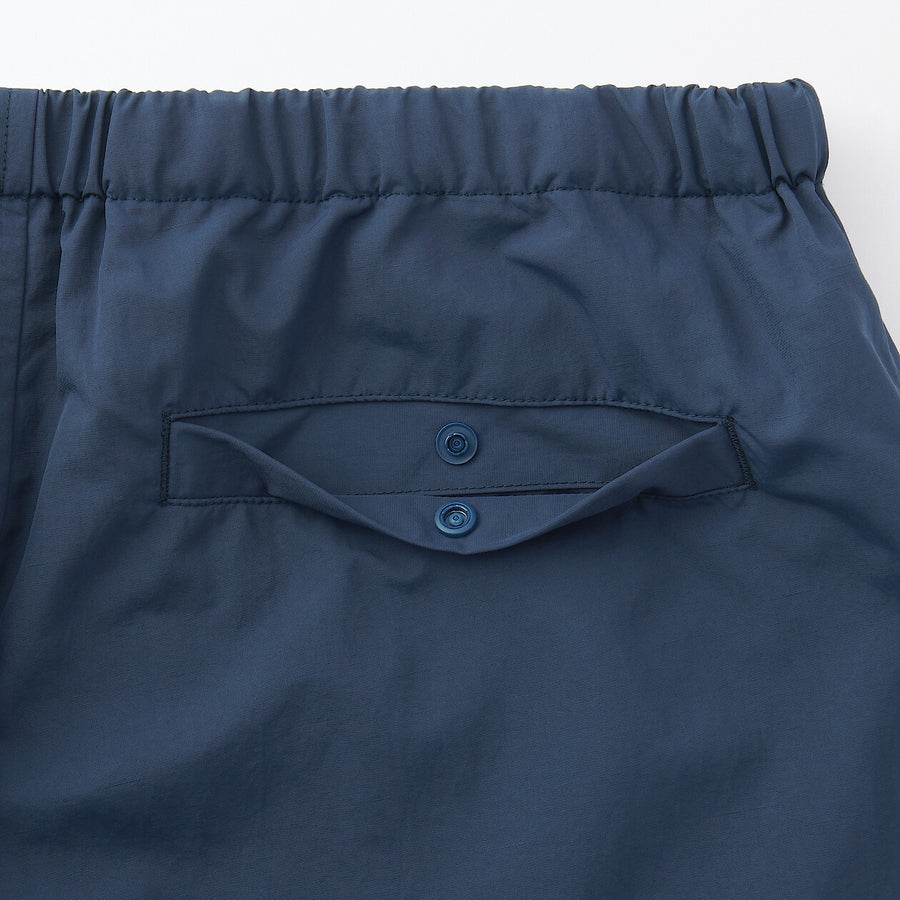 M's Water repellent pocketable windbreaker pants BlackXS