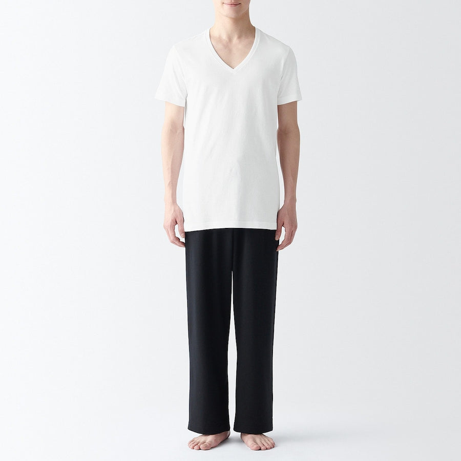 Side Seamless Cotton V-Neck T-Shirt (2 Pack)