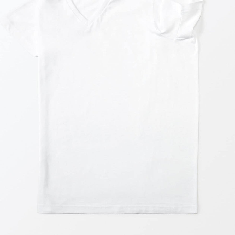 Side Seamless Cotton V-Neck T-Shirt (2 Pack)