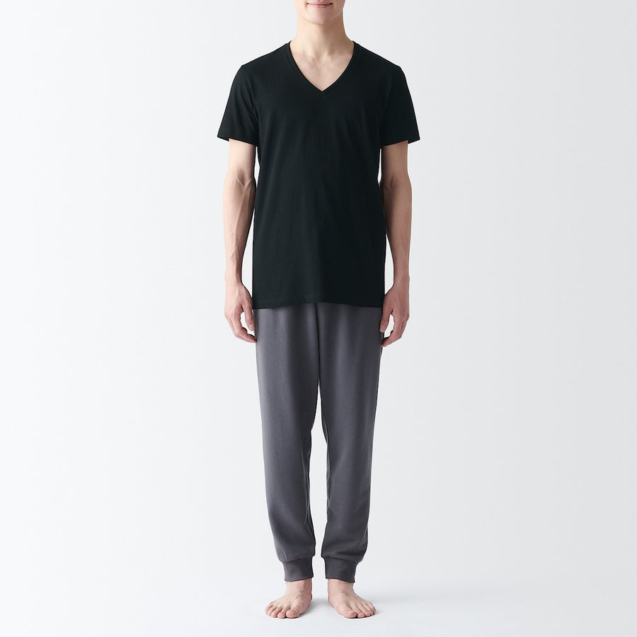 Side Seamless Cotton V-Neck T-Shirt (2 Pack)