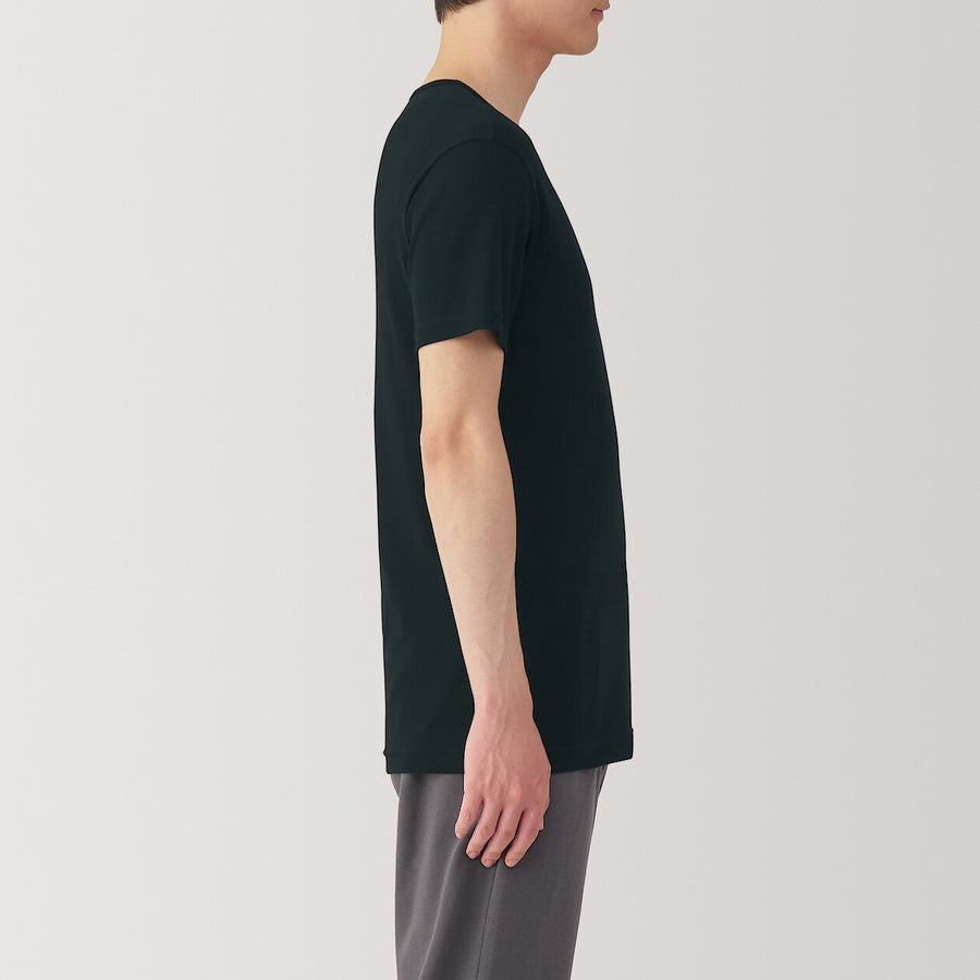 M's Moisture wicking cotton V neck S/S T-shirtWhiteXS