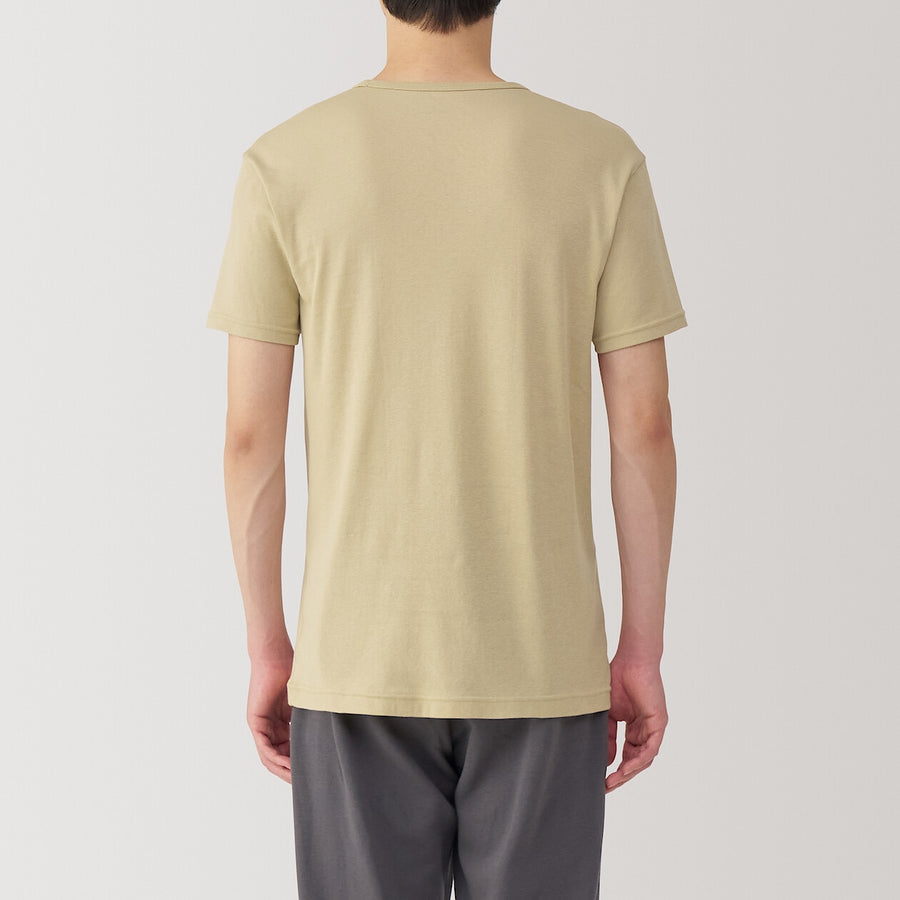 M's Moisture wicking cotton V neck S/S T-shirtWhiteXS