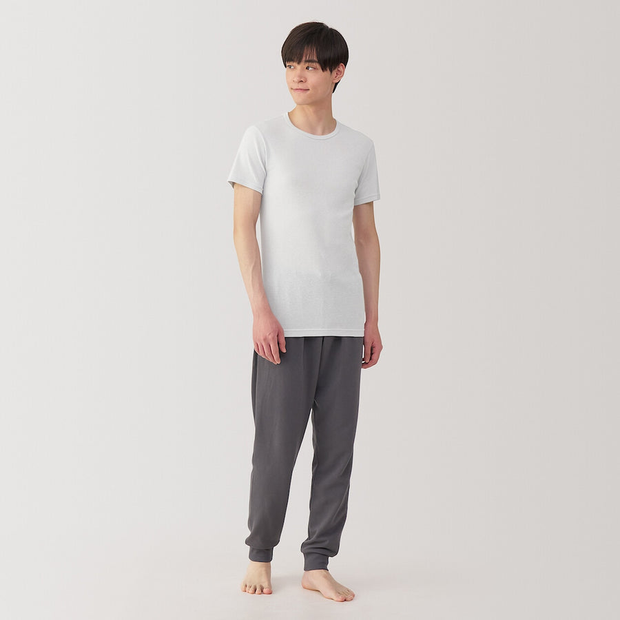 M's Moisture wicking cotton Crew neck S/S T-shirtWhiteXS