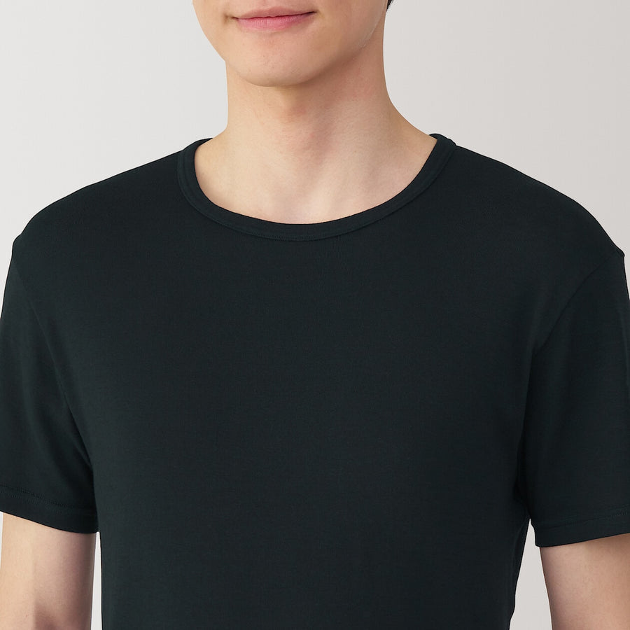 M's Moisture wicking cotton Crew neck S/S T-shirtWhiteXS