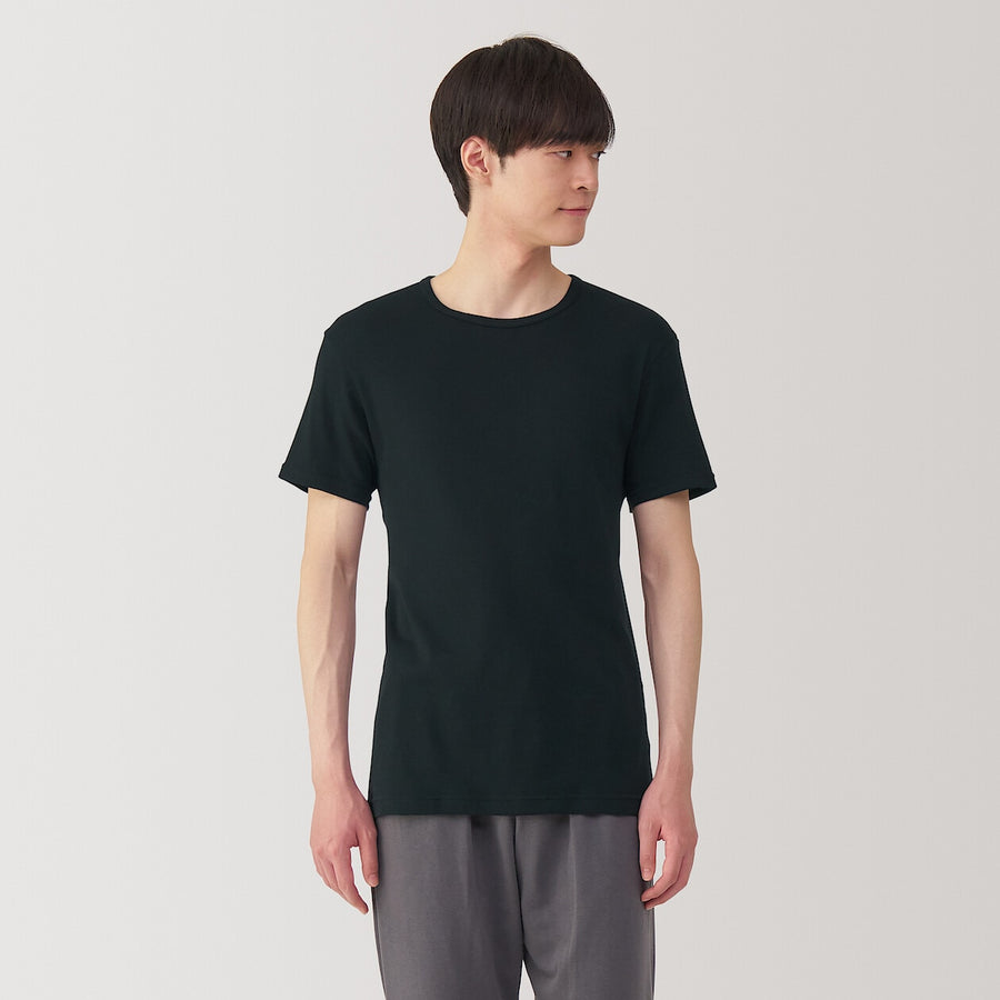 M's Moisture wicking cotton Crew neck S/S T-shirtWhiteXS