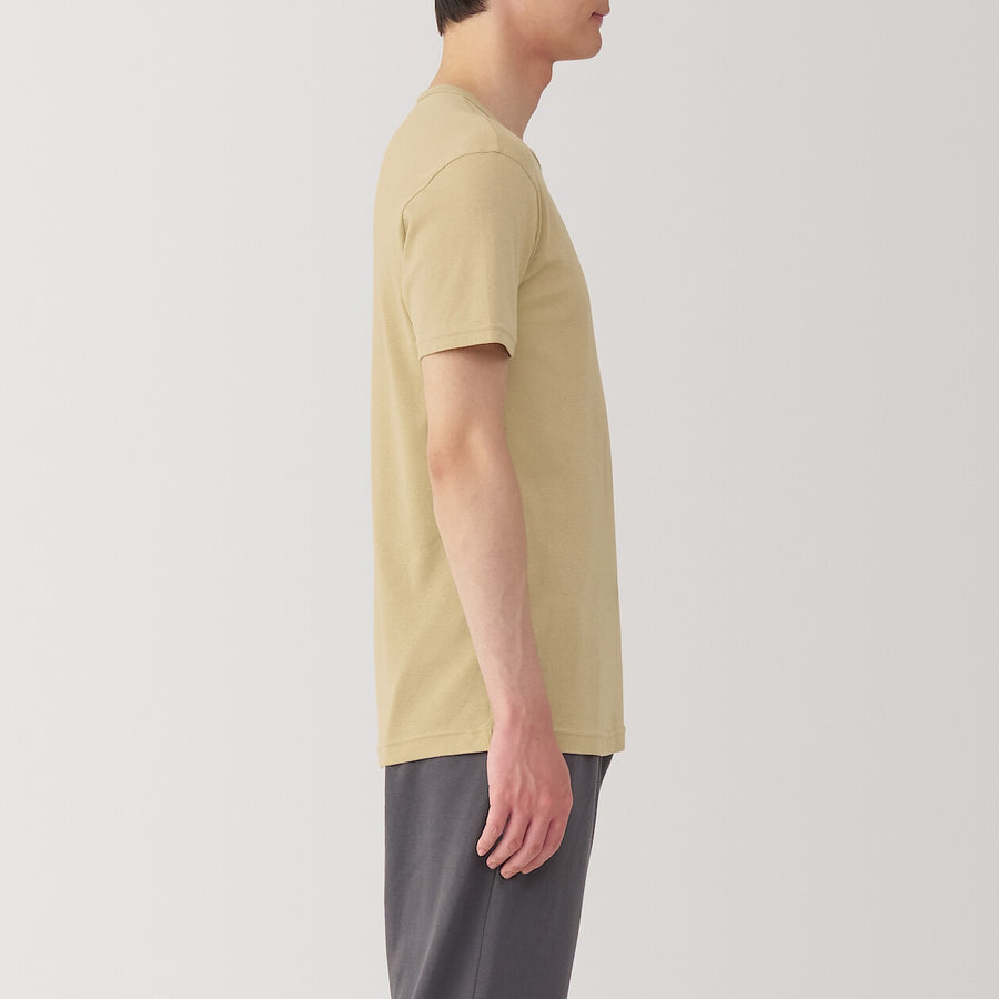 M's Moisture wicking cotton Crew neck S/S T-shirtWhiteXS