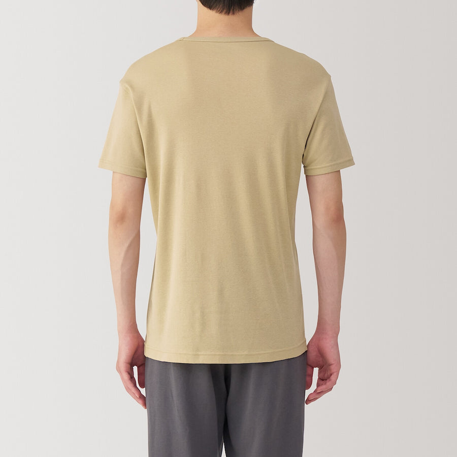 M's Moisture wicking cotton Crew neck S/S T-shirtWhiteXS