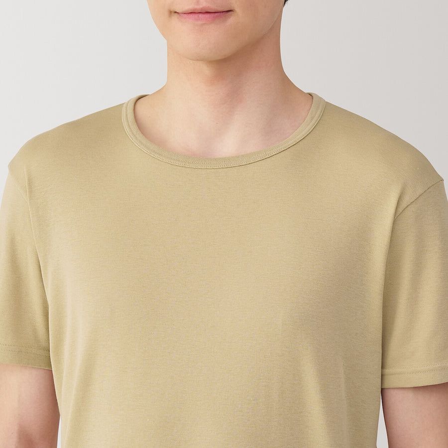 M's Moisture wicking cotton Crew neck S/S T-shirtWhiteXS