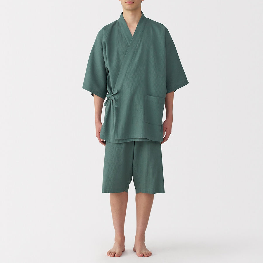 Waffle Jinbei Pyjama Set