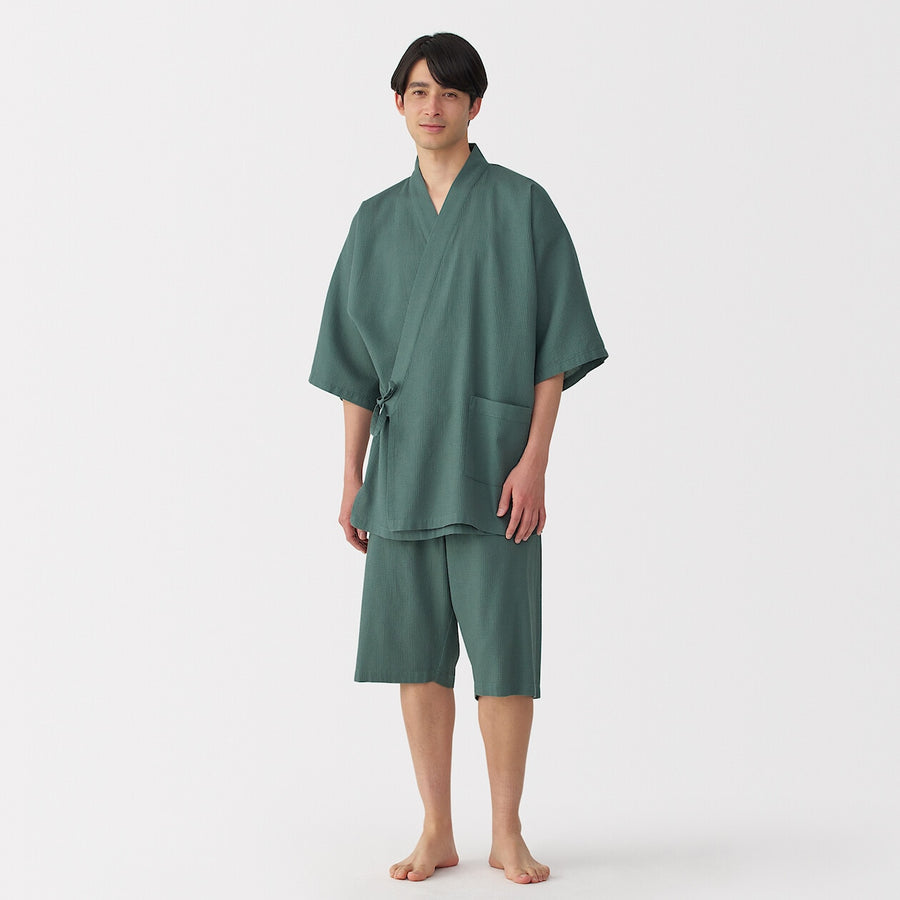 Waffle Jinbei Pyjama Set