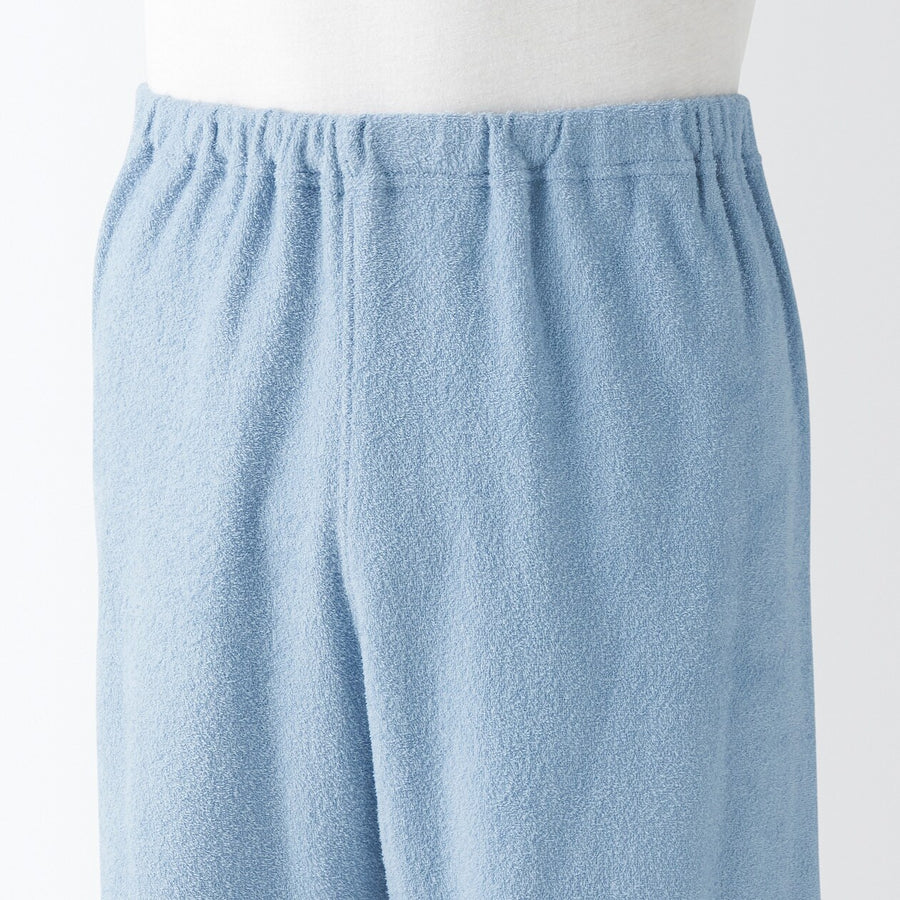 M's Wearable piled towel S/Slv pajamas Light greyXS