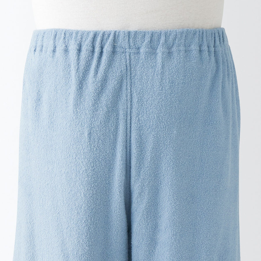 M's Wearable piled towel S/Slv pajamas Light greyXS