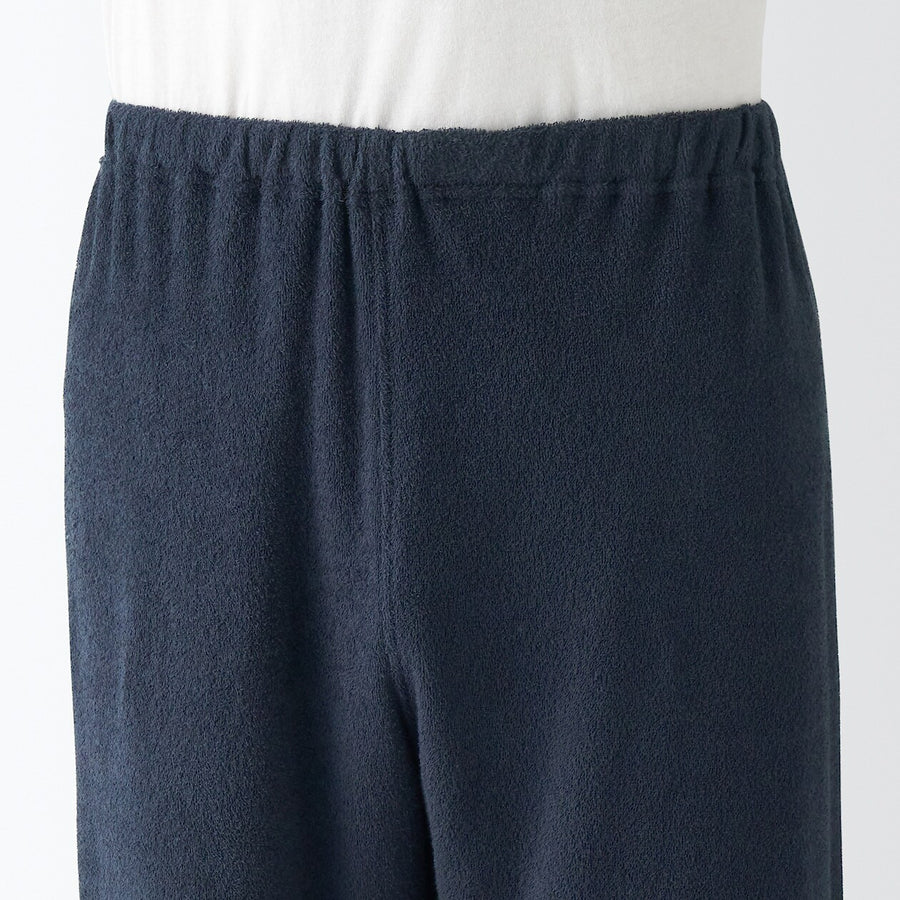 M's Wearable piled towel S/Slv pajamas Light greyXS
