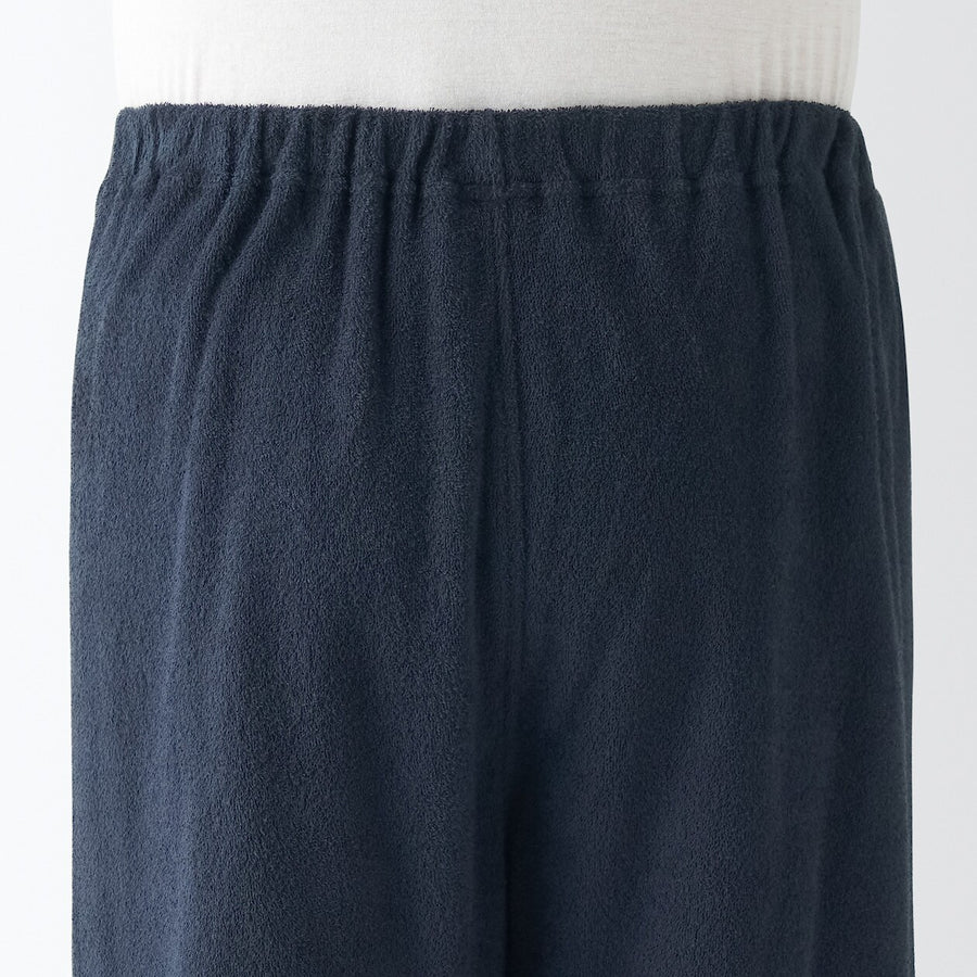 M's Wearable piled towel S/Slv pajamas Light greyXS