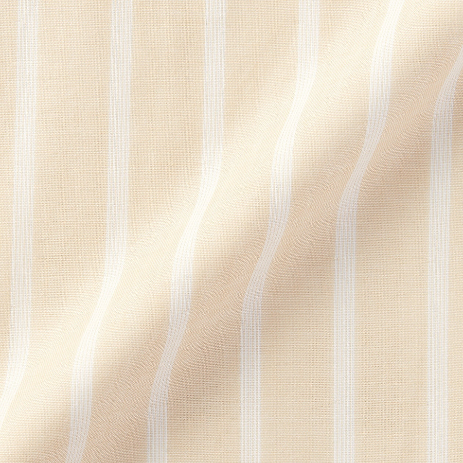 M's Side seamless Double gauze L/Slv pajamasM grey StripeXS