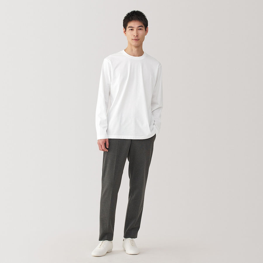 Jersey Crewneck Long Sleeve T-Shirt