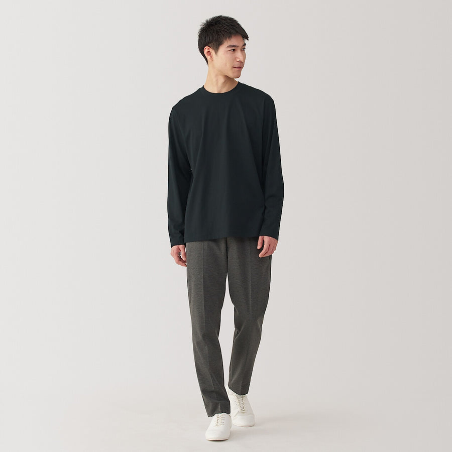 Jersey Crewneck Long Sleeve T-Shirt