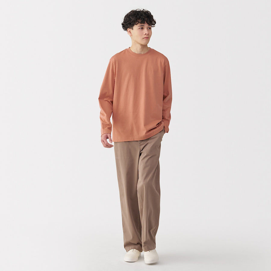 Jersey Crewneck Long Sleeve T-Shirt