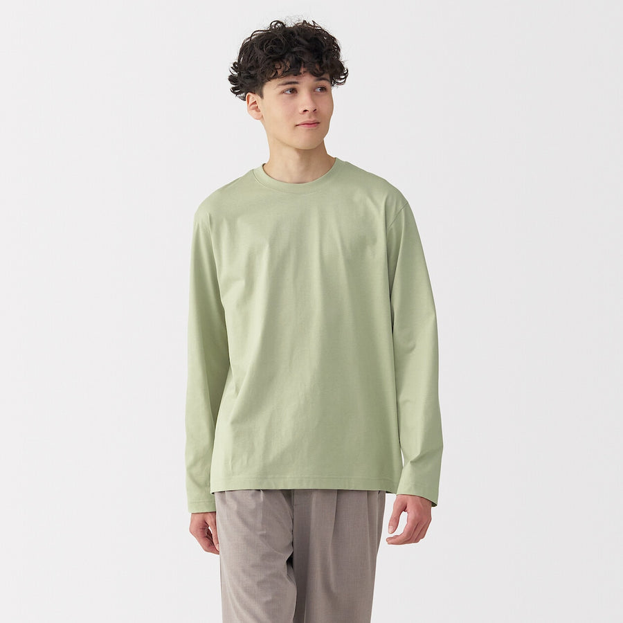 Jersey Crewneck Long Sleeve T-Shirt