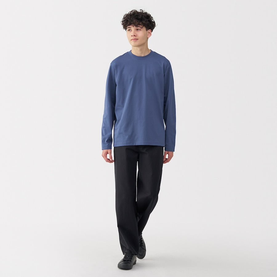 Jersey Crewneck Long Sleeve T-Shirt
