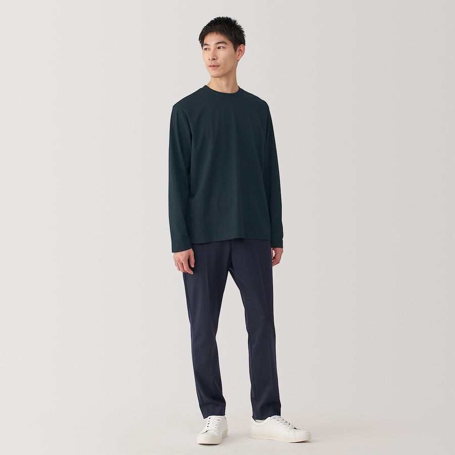 Jersey Crewneck Long Sleeve T-Shirt