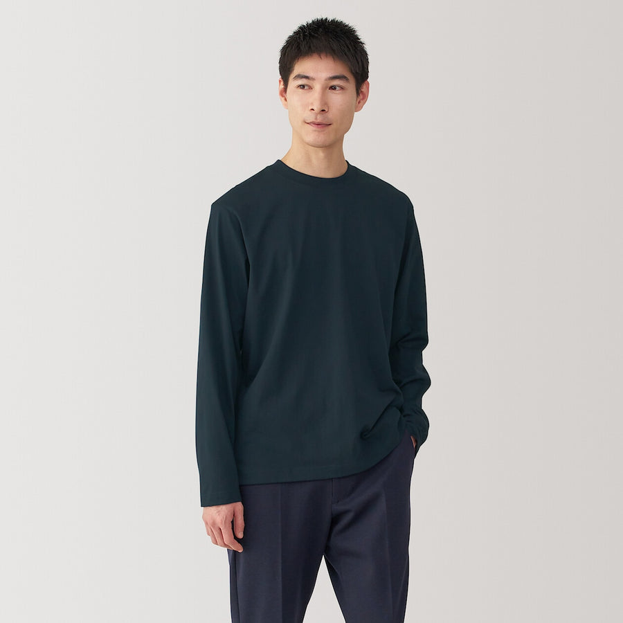 Jersey Crewneck Long Sleeve T-Shirt