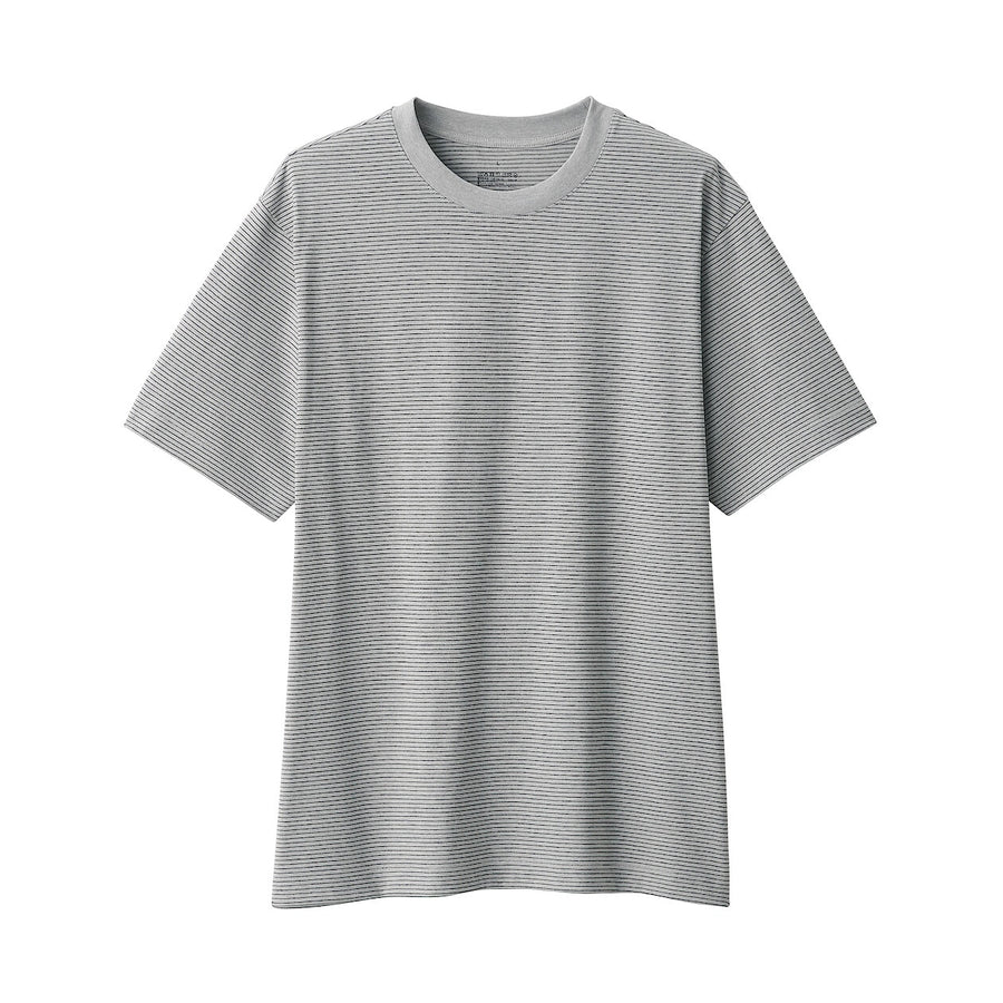 Men's Jersey Striped crewneck SS T-shirtWhite StripeXS