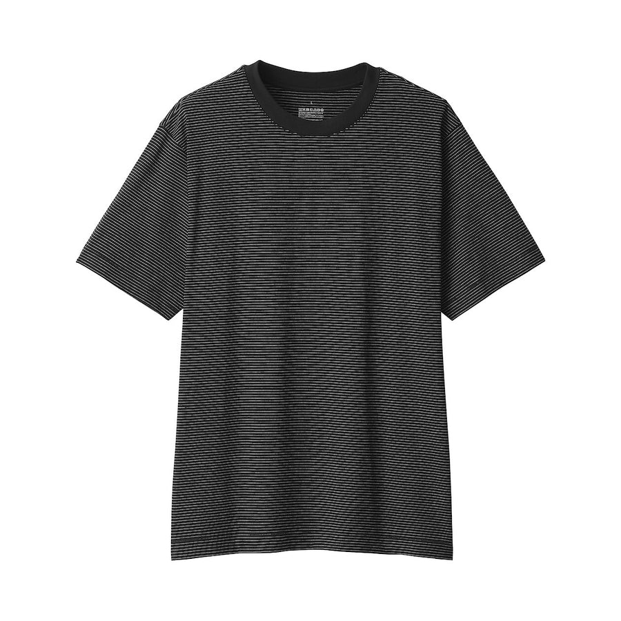 Men's Jersey Striped crewneck SS T-shirtWhite StripeXS