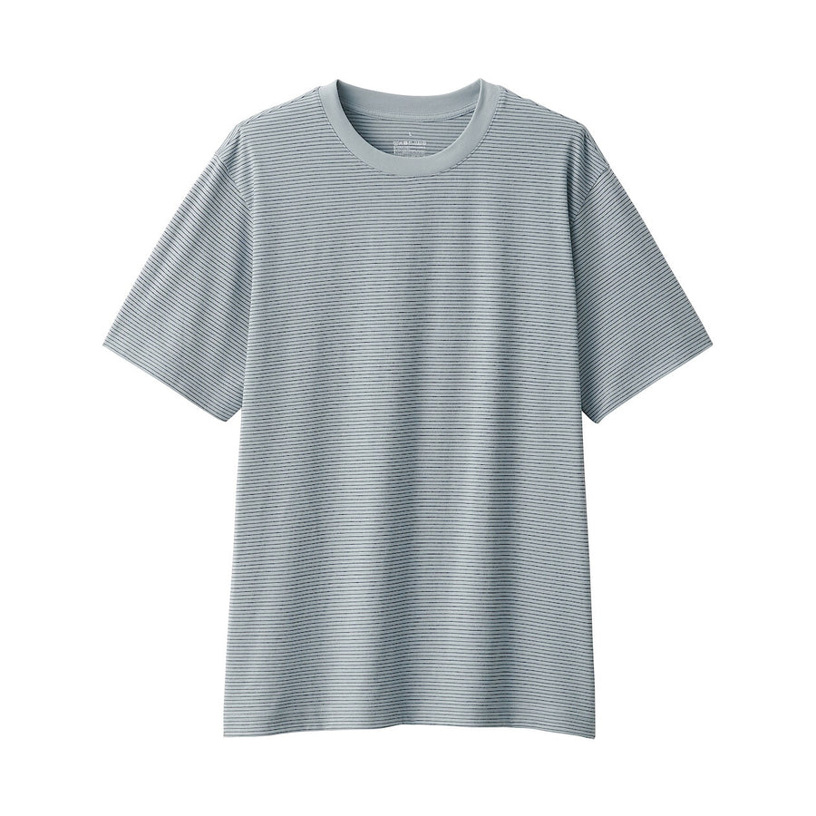 Men's Jersey Striped crewneck SS T-shirtWhite StripeXS