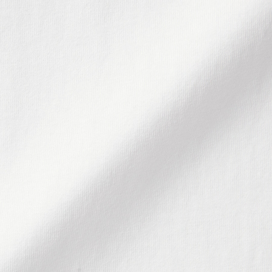 M's Washed heavyweight crewneck L/Slv T-shirtWhiteXS