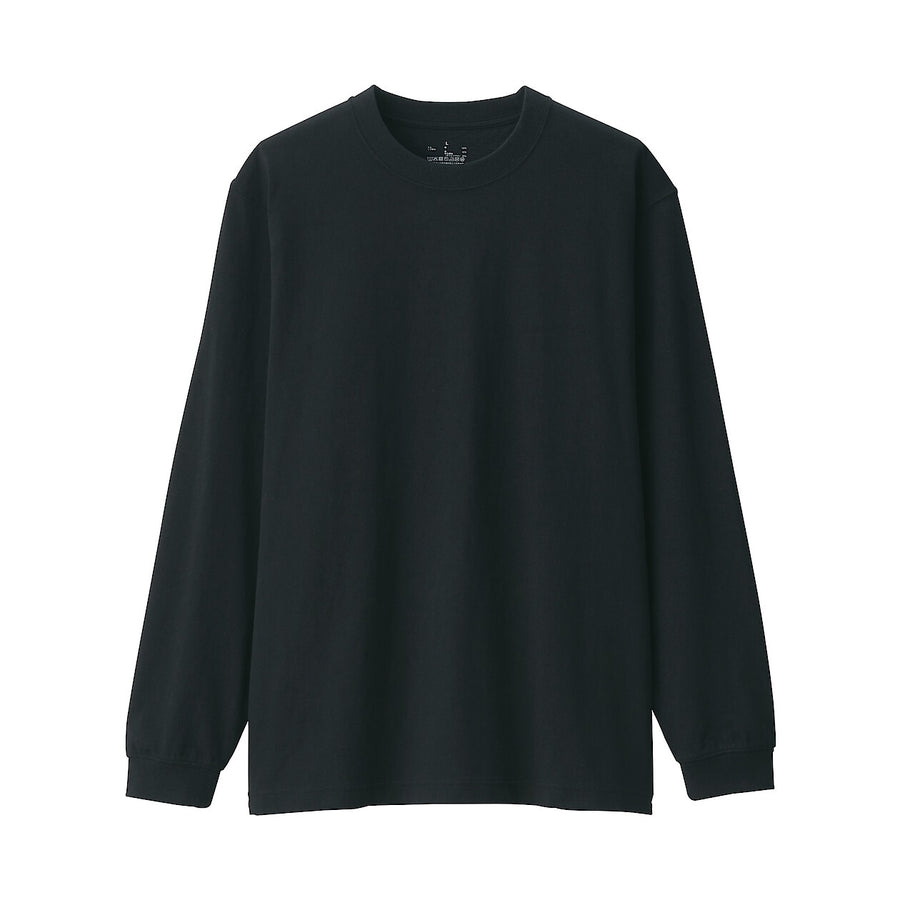 M's Washed heavyweight crewneck L/Slv T-shirtWhiteXS