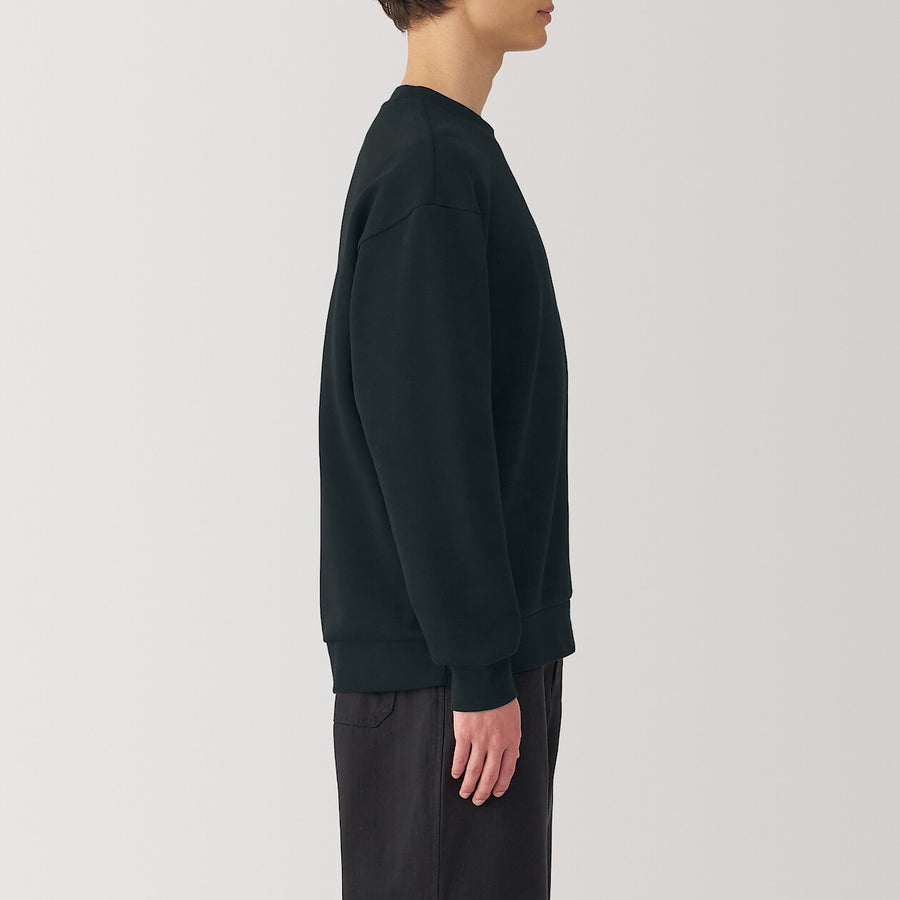 Men's Double knitted crew neck pullover Light greyXS