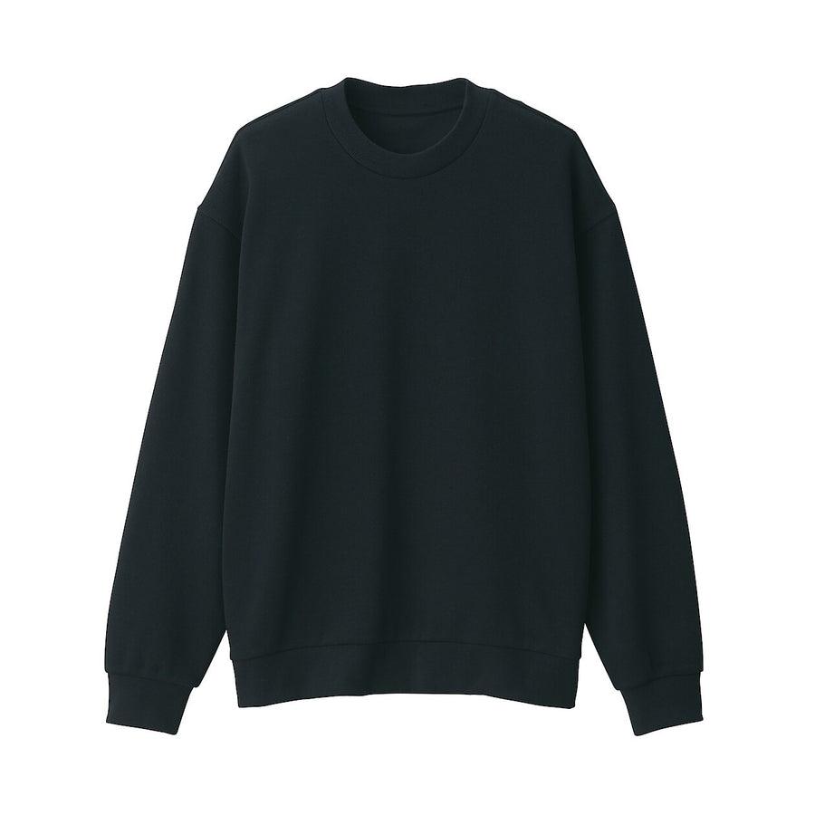 Men's Double knitted crew neck pullover Light greyXS
