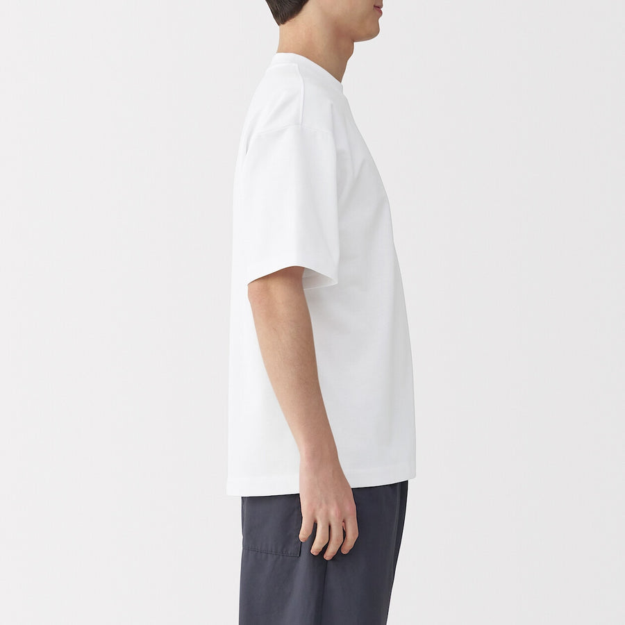 M's Cool touch wide-fit S/Slv T-shirtWhiteXS