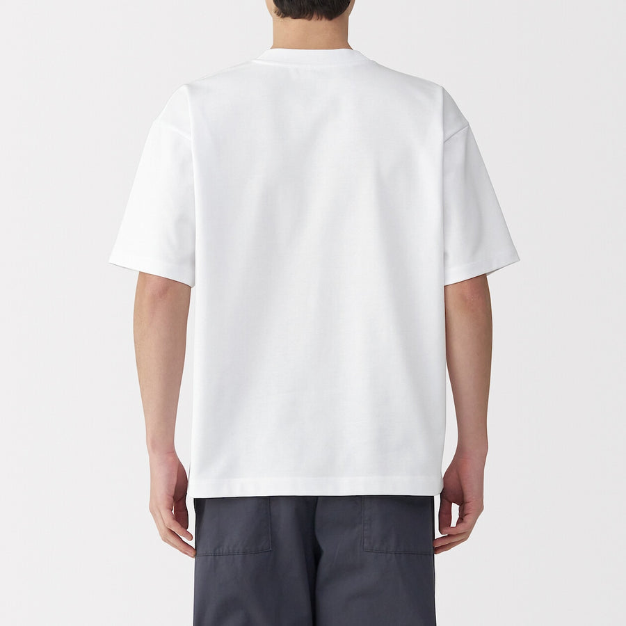 M's Cool touch wide-fit S/Slv T-shirtWhiteXS