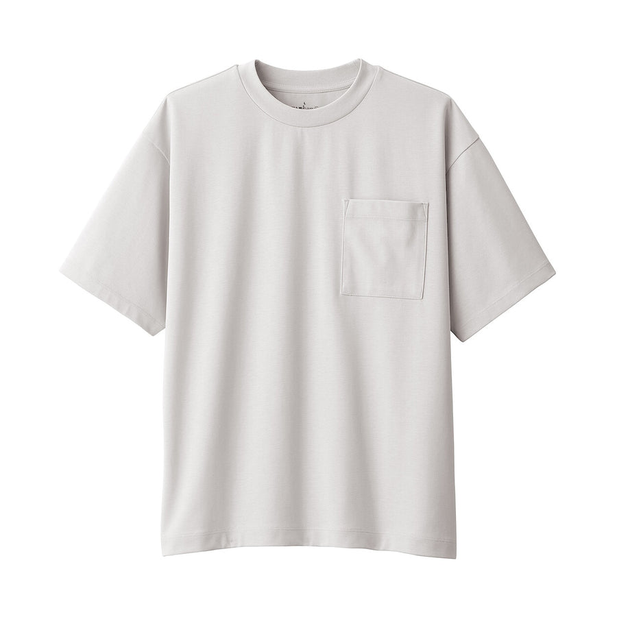 M's Cool touch wide-fit S/Slv T-shirtWhiteXS