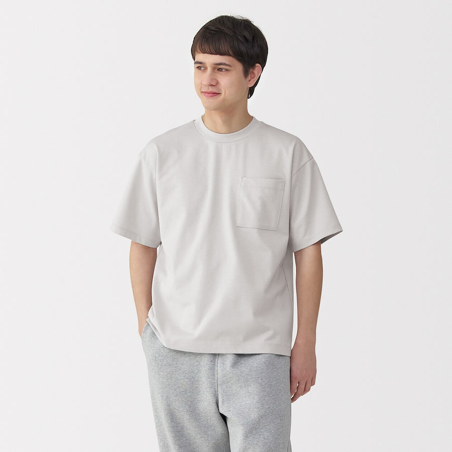 M's Cool touch wide-fit S/Slv T-shirtWhiteXS