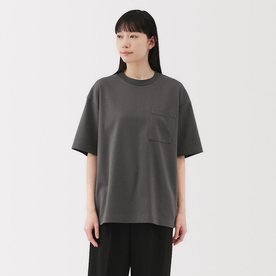 M's Cool touch wide-fit S/Slv T-shirtWhiteXS
