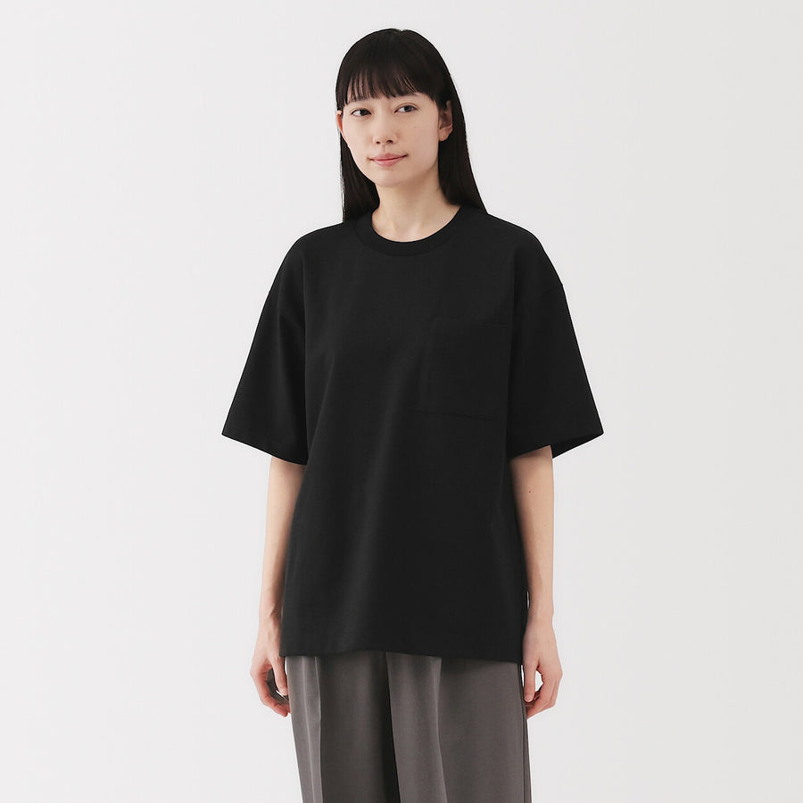 M's Cool touch wide-fit S/Slv T-shirtWhiteXS