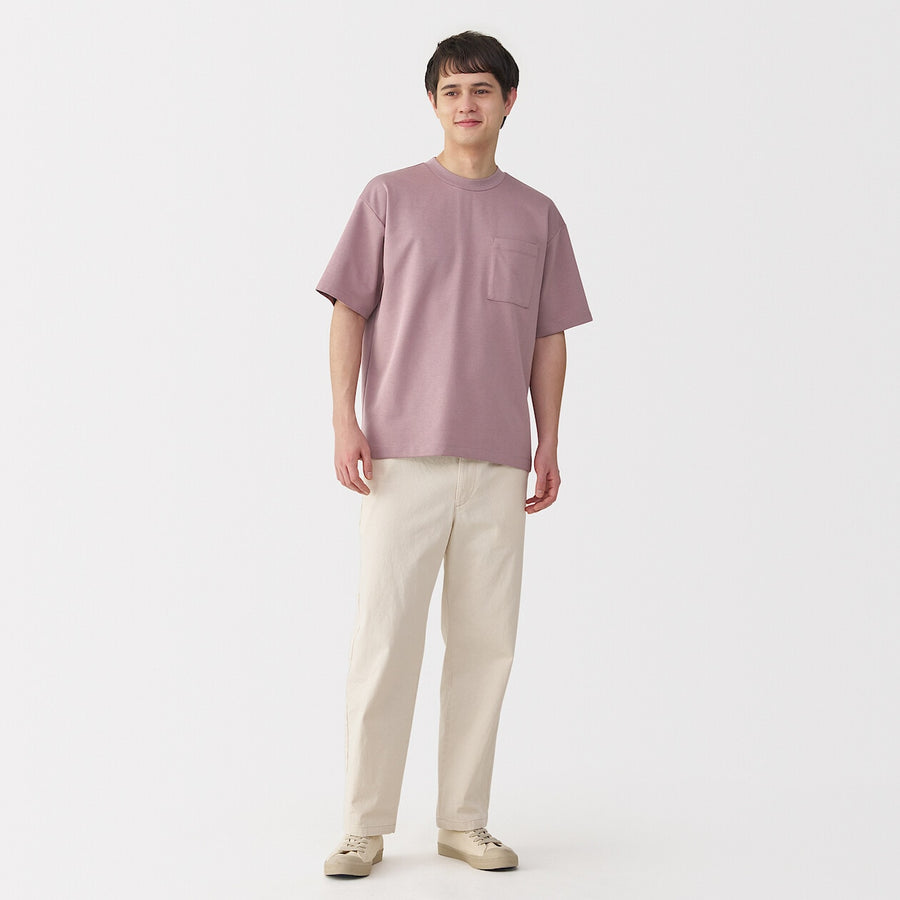 M's Cool touch wide-fit S/Slv T-shirtWhiteXS