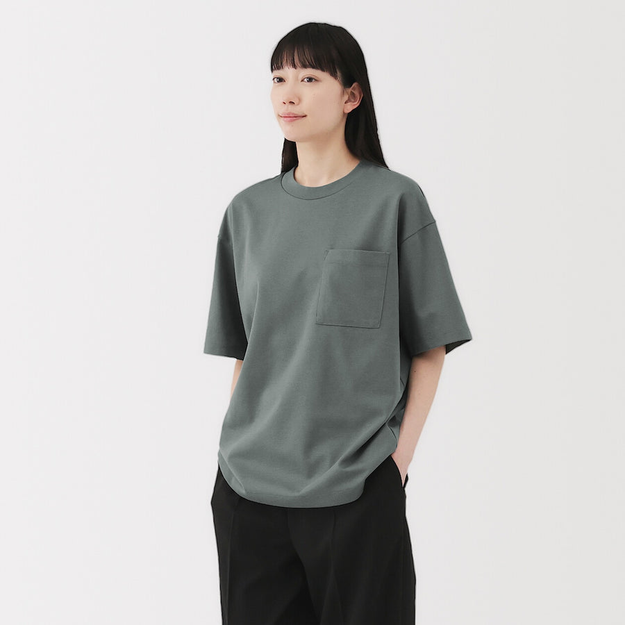 M's Cool touch wide-fit S/Slv T-shirtWhiteXS