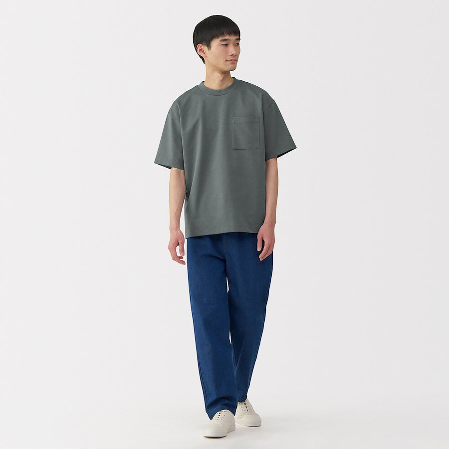 M's Cool touch wide-fit S/Slv T-shirtWhiteXS