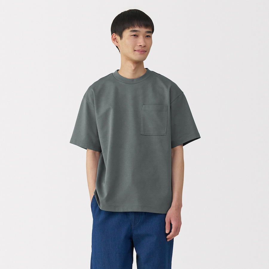 M's Cool touch wide-fit S/Slv T-shirtWhiteXS