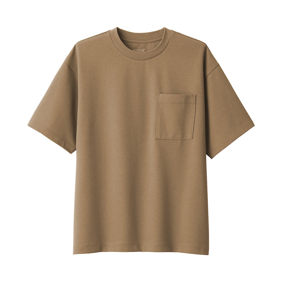 M's Cool touch wide-fit S/Slv T-shirtWhiteXS