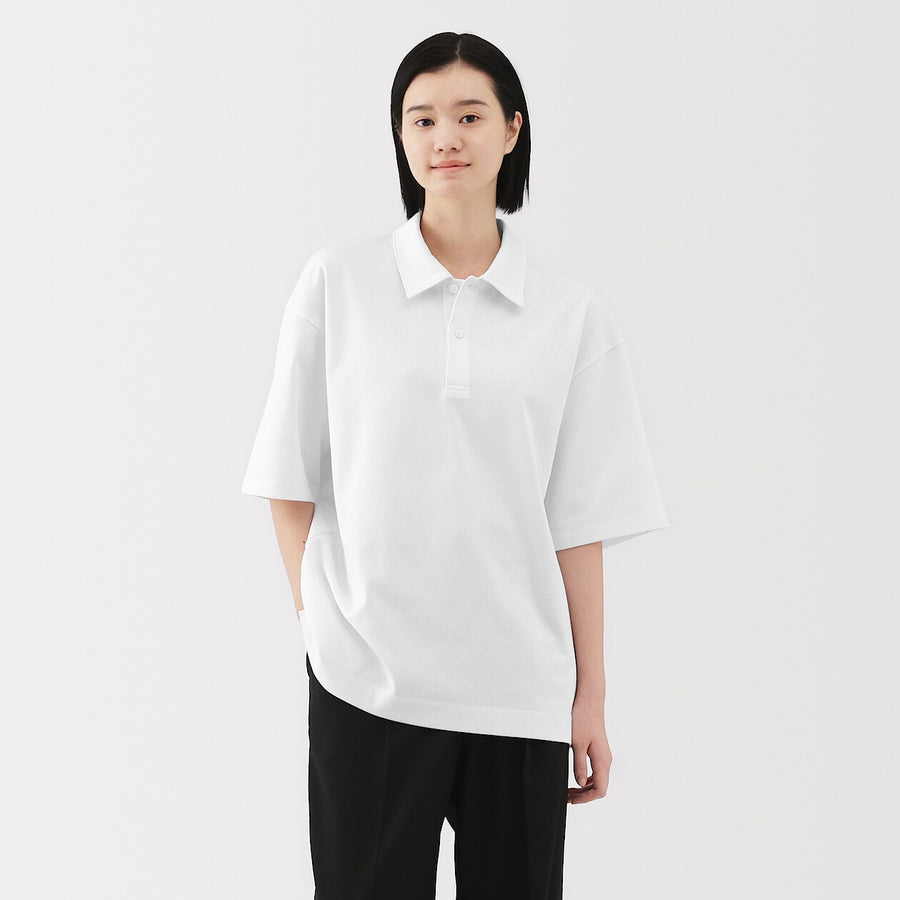 Cool Touch Half Sleeve Wide Polo Shirt