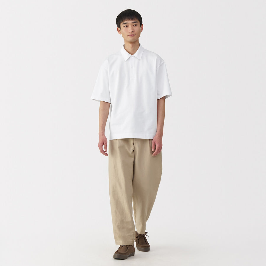 Cool Touch Half Sleeve Wide Polo Shirt