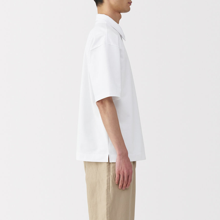 Cool Touch Half Sleeve Wide Polo Shirt