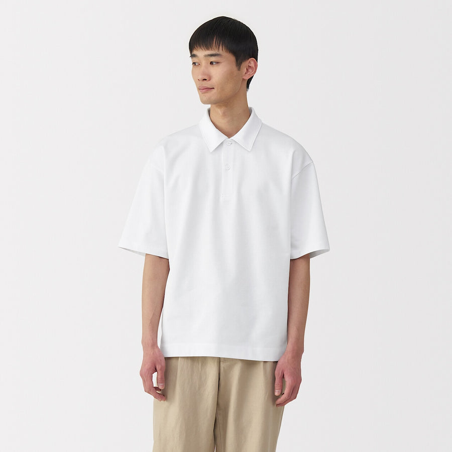 Cool Touch Half Sleeve Wide Polo Shirt